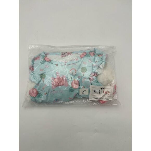 Pete By Lucy Girl's Size 2T Tutu Party Dress Blue/White NWT - Picture 5 of 5